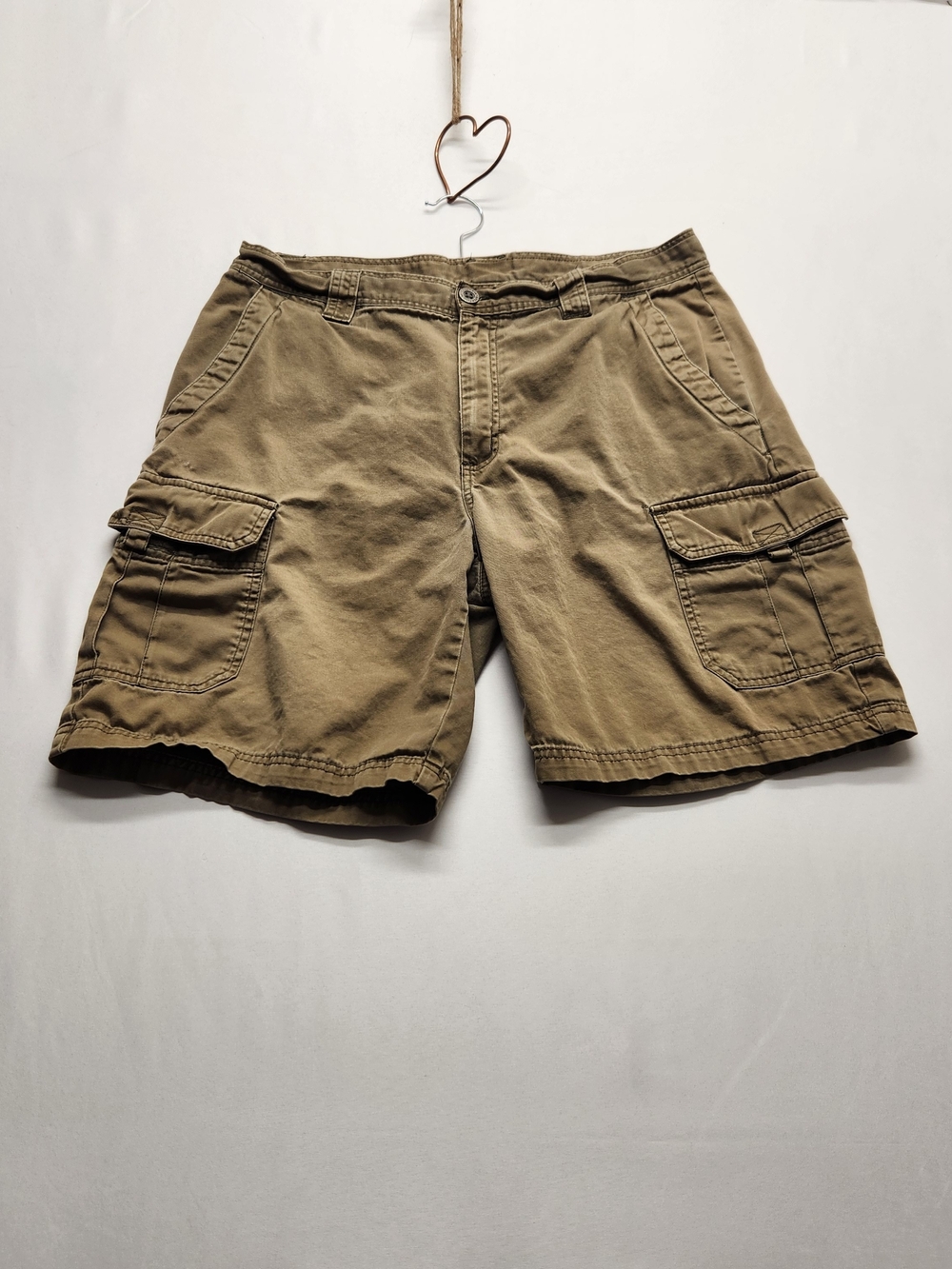 ⭐️Columbia Men's Cargo Shorts Size 36 Brown Khaki 100% Cotton Gorpcore 
